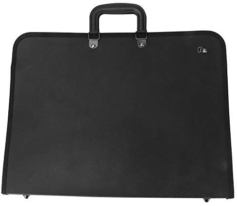Kunst-Portfolio-Hülle, A3, Portfolio-Hülle, A3, Schwarz, PVC, Tragbare PVC-Plattentasche, A3-Zeichnungsskizzenbrett-Aufbewahrung, Aktentasche, Dokumenten-Tragetasche