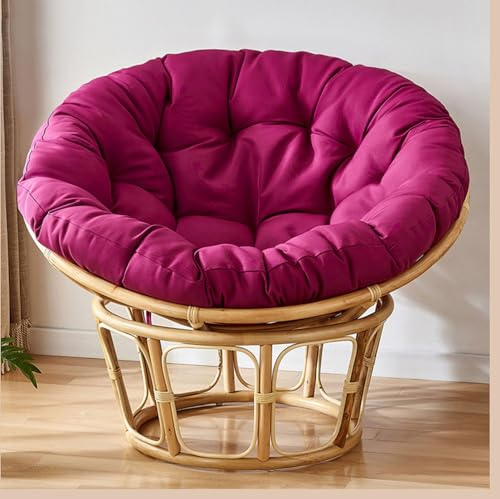 FloAPa Papasansessel Kissen Polster Bodenkissen Polyrattan Sessel Hängesessel Kissen Für Schwenksessel Rund Wohnzimmer Oder Wintergarten, Korbsessel Liegesessel,006,105 * 105