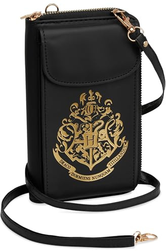 Harry Potter Handytasche zum Umhängen, Umhängetasche mit Kartenfächern & Verstellbarem Schultergurt