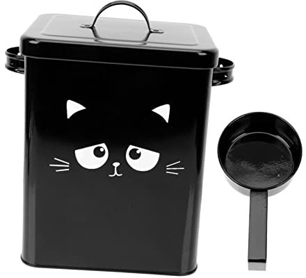 Ipetboom Pet Food Storage Bin Sealed Cat Food Bucket Container Multi-functional Storage for Dogs for Home