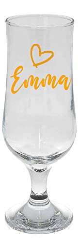 Always Looking Good Personalised Gold Cocktail Mixer Shaker with Matching Glass Gift Kit Personalised with Name Cocktail Making Bundle Set (Pina Colada Glass ONLY)