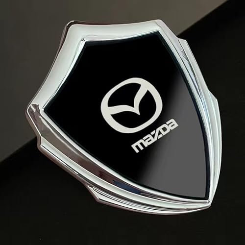 DLGJZS Auto Karosserie Embleme für Mazda MX-5 III 2008-2015,ABS Zeichen Logo Aufkleber Badge Motorhaube und Kofferraum Namensschild Car Styling Zubehör 2er-Pack,C