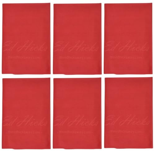 Ed Hicks 6 Extra Large Premium Microfibre TV Screen Cleaning Cloths—30cm x 30cm—for Cleaner TV Screens, iPads, Tablets, Laptops ⭆ Washable ⭆ Soft, Non-Scratch ⭆ Anti Static ⭆ Chemical Free ⭆ 6 Pack