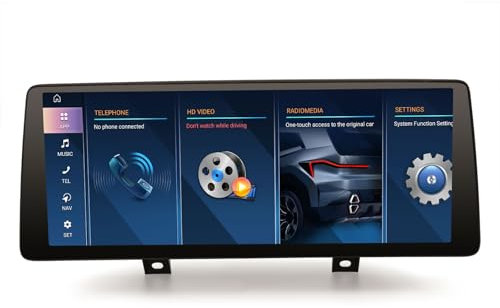 Erisin 12,3 Qualcomm 8GB+128GB Android 14 Radio Coche GPS Navegador para BMW Serie 1 F20 F21 Serie 2 F22 F23 Sistema NBT Estéreo Bluetooth 5.1 CarPlay Android Auto Dab+ WiFi 4G DSP Pantalla IPS USB