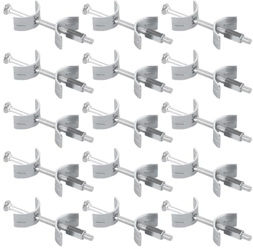 LOLYSIC 15 Stück Arbeitsplattenverbinder, Möbelverbinder, Holzverbinder 100 mm, Tischplattenverbinder Platten Verbinder, Verbinder für Arbeitsplattefür Tischplatten Arbeitsplatten und Plattenverbinder