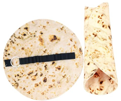 ROMISBABA 2 Stück-Pack Canvas Stifterollen Federmäppchen Tortilla Design Langlebig Abriebfest Aufrollbar für Schule Künstler und Reisen