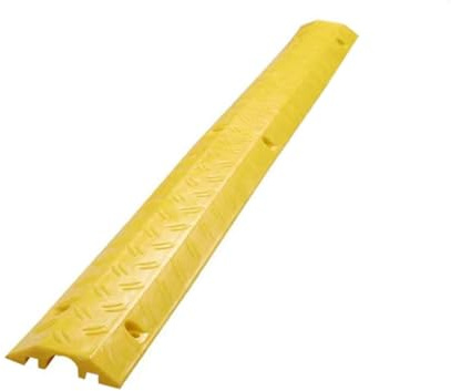 LYXBKSW Passe Cable Exterieur à Canal Unique, Passage de Cable, Petites Rampe Protection Câble, pour Intérieur et Extérieur(Yellow,10cm/3.9in)