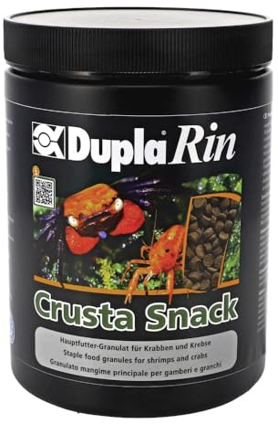 Dupla DuplaRin Crusta Snack I 500 g I granulatfoder för kräftor och krabbor I Huvudfoder med fisk, kräftdjur, grönsaker, spirulina och alger I stöder tillväxt, vitalitet och skalbildning