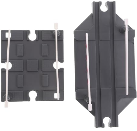 HONITANO 2pcs Plastic Train Track Building Block Accessories with Compatible Design for Enhanced Play Experience, DIY Railing Barrier Barricade for Model Railway and Toy Train Road