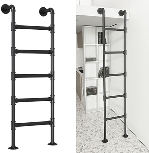 ZENSTYW Escalera para Interior De Litera,Escalera De Entrada Y Salida De Altura,Escalera De Pared para Ático,Escalera De Escalada Universal,Carga De 330 Libras(180cm/70.8in)