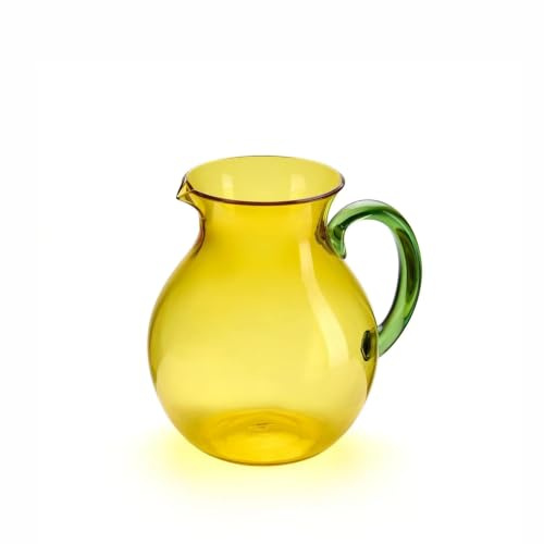 Guzzini Caraffa Balloon 2 Lt in Plastica a Base Biologica Giallo – Caraffa Leggera e Pratica per Cucina e Tavola