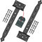 KOTARBAU® Set di 2 Cerniere per Cancello Legno 300 mm - Polvere Rivestita - Cerniere per Porte in Legno per Cancelletto Giardino Cerniera Porta Legno Cardini per Cancello Nero