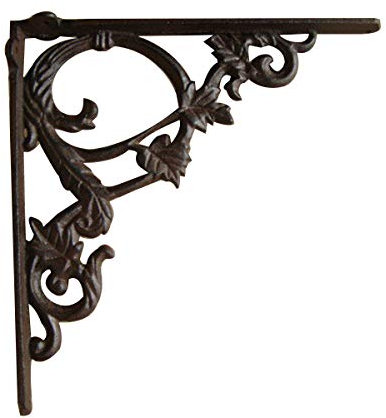 TentHome Winkel Regalwinkel Winkelträger Wandwinkel Gusseisen Antik Regalträger Regalhalter Wandhalter Regalkonsolen Schwerlastträger Rustikal (c)