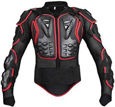 MTTKTTBD Motorrad Schutz Jacke Pro Motocross ATV Protektorenjacke Motorradjacke Schutzjacke mit Rückenprotektor Scooter MTB Enduro für Damen und Herren