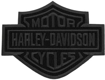 Harley-Davidson Aufnäher Bar&Shield Blackout klein