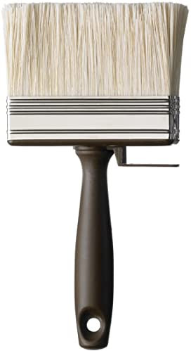 JKG® LARGE SHED AND FENCE BRUSH - Decorating Wood Decking Emulsion Timber Wide Paint Brush - (Soft Synthetic filling) Masonry | Wallpaper Maintenance Home Improvement Multi Purpose Brush [12cm x 3cm]