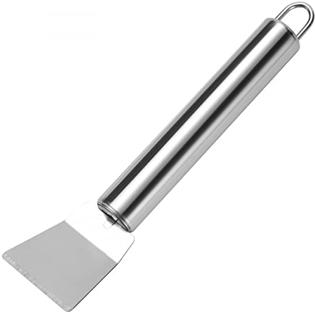 USB Scraper Tool Set, Brass Wire Brushes for Range Hood Grease Grime, Rust Cleaner Heavy Duty Stainless Steel Putty Scraper for Gas Burners Cooktop Pot Pan (Scraper)