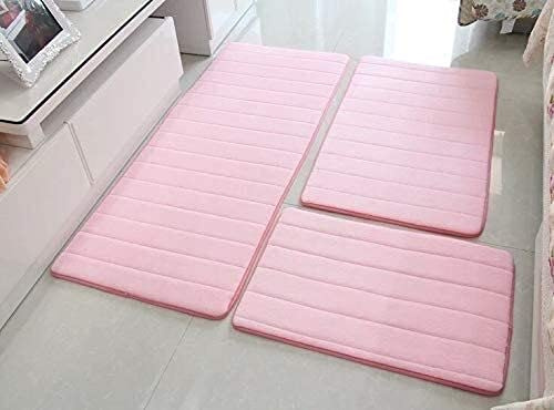 Grossen Bath Mats conjuntos de baño para baño, alfombra de baño antideslizante, sala de estar de la sala de dormitorio alfombras de la puerta de las alfombras de la alfombra absorbente del baño y la e