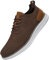 SVNKE Zapatos de Cordones Zapatillas de Vestir Clásico Oxfords Formales Derby para Hombre Boda Negocios Marrón Oscuro 40