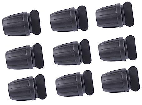 SUPVOX Lot de 20 Bouchons Ronds De Verrouillage pour Tuyaux D'arrosage 8/11 Mm Jardin Bouchon Intérieur Solide en Plastique Pom Noir, Étanchéité Renforcée pour Système Irrigation Facile à Installer