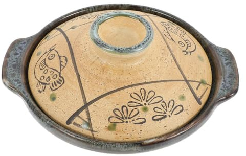 Casseruola in Ceramica 300ml Marrone per Cottura e Stufatura | Design Semplice Manico Ergonomico, Uso in Cucina per Riso e Noodles, Adatta a Ristorante