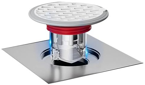 Srogswxd Valvola Unidirezionale per Valvola Antiriflusso Scarico un Pavimento Della Doccia, Copertura Antiodore per Fognature (Calibro di Installazione: 32-75 Mm/ 1,26-2,95 Pollici)