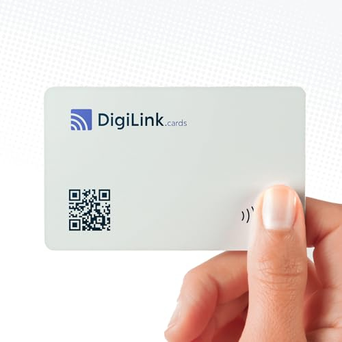 Digitale Visitenkarte mit NFC- und QR-Code mit dedizierter Plattform für die Verwaltung personenbezogener Daten