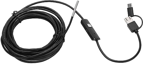 3,9-mm-Endoskop, Hochauflösende Inspektionskamera, Pipeline-Handy-LED-Endoskop, 6 LED-Leuchten, IP67 Wasserdicht, mit Typ-C-Schnittstelle für, PC-Computer (festverkabelt 3,5 m)