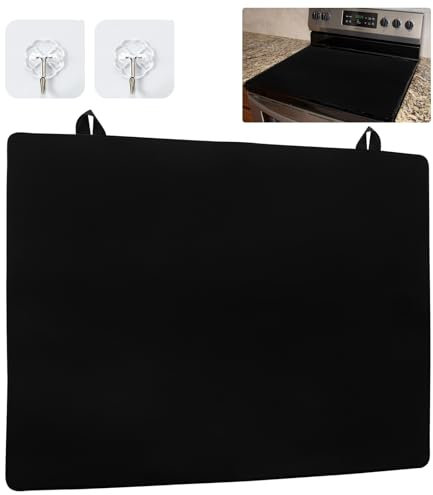 Abdeckung Herdplatte, 61x 53 CM Silikonmatte Herd Abdeckplatte Ceranfeldabdeckung Flache Herdabdeckung, Einteilig Küche Abdeckplatte Herdabdeckplatte Abdeckung mit Haken