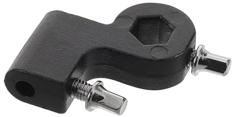 Schwarzer Schlagzeug Schlägelhalter für Snare Drums, Verstellbar | Kunststoffausführung, Einfache Montage mit Werkzeugen, Stabile Unterstützung, Vielseitiges Zubehör für Drumständer