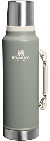 Stanley Classic Legendary Vacuum Bottle 1.5qt | Wide Mouth with Leak-Proof Cup lid | Keeps Drinks hot or Cold | Packable for Travel | Insulated Stainless Steel Thermal Bottle | BPA-Free |