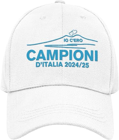 Vulfire Napoli Cappello Uomo Donna Regalo Tifoso Originale Idee Regali per Lui e per lei, per Natale Taglia Unica Cappello Nero con Visiera Sportivo Calcio