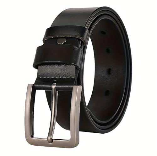 KYLOS Cinturones Hombre, Cinturones Cuero Hombre Trabajo Para Negocios Y Eventos Formales,Ancho 35 Mm, 130Cm