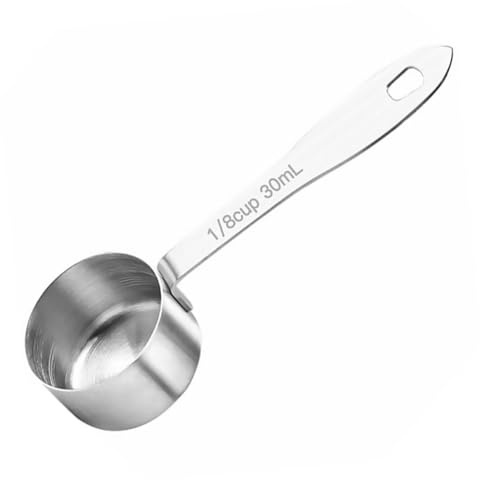 Healifty Cuchara Medidora Inoxidable 30Ml Cuchara para Café y Leche Polvo Utensilio de Cocina Duradero para Cocinar y Hornear