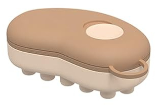 Eagyrosi Masajeador manual de silicona para terapia de enfriamiento del cuero cabelludo, alivio de migraña y tensión, alivio del estrés, diseño portátil con mango hueco para terapia de frío y calor