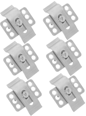 SOPOTUTU 6piezas Clips Metálicos Para Montaje De Fregaderos Encimera Soporte Para Lavabos Cocina y Baño Fáciles De Instalar Duraderos y Resistentes Para Sujeción Segura