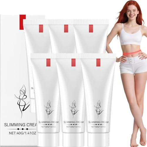Crema modellante per il corpo,Crema corpo rassodante e tonificante –Slimming Cream per pancia vita braccia gambe glutei,Lozione corpo leggero ad assorbimento rapido, crema anti-cellulite (6 pezzi)
