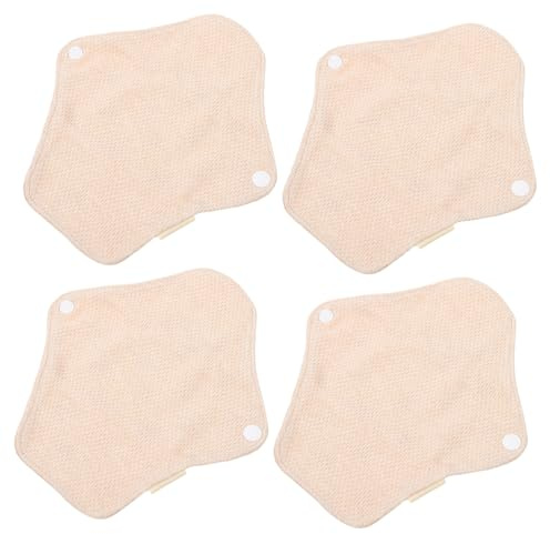 WEKAMOS 180mm Waschbare Damen Slipeinlagen aus Baumwolle 4 Stück Wiederverwendbar und Angenehm für Täglichen Gebrauch und Unterwegs