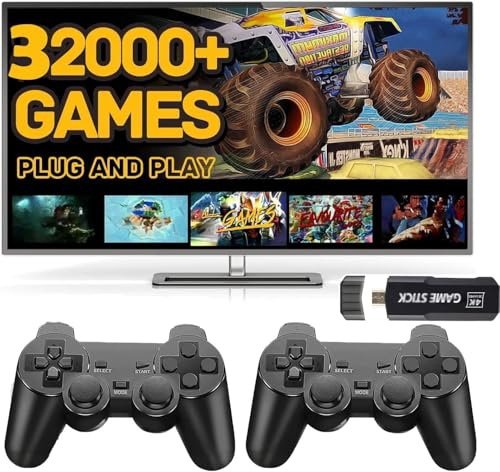Console per videogiochi retrò. Console di gioco retrò 2025. Console .Console Retro HDMI 4K collegabile alla TV con 32000 giochi. Console di gioco retrò arcade,Set di console di gioco