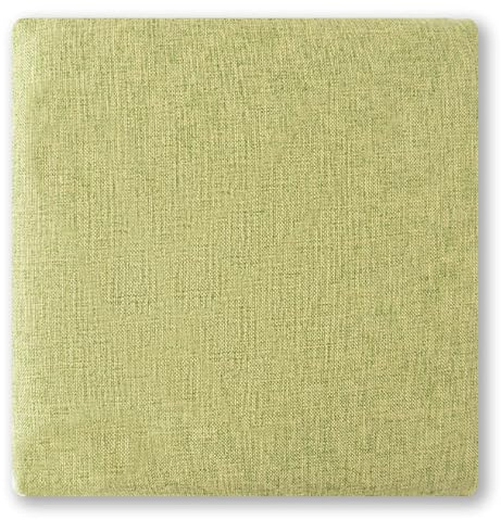 Cómodos cojines para silla color verde hierba, paquete de 2 almohadillas antideslizantes suaves y transpirables para comedor, oficina y cocina, fundas cuadradas gruesas extraíbles