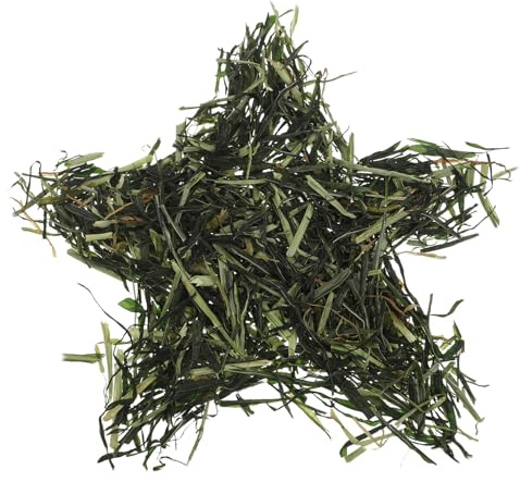 HEMOTON Heno Natural de Cebada para Conejos 300 G, Alimento Rico en Fibra para Mascotas Pequeñas, Bocadillos Saludables para Conejitos y Cobayas, Suministro Integral para Digestión