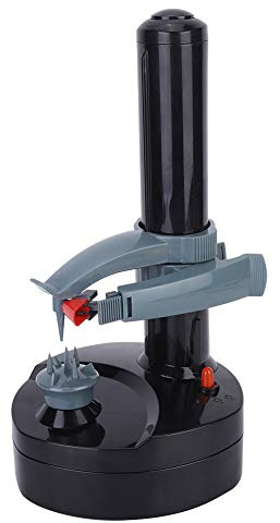 Cryfokt Pelafrutta Elettrico da con Lama in Acciaio Inossidabile, Dispositivo Pelapatate Automatico a 1 Tasto, 4 Batterie AA, Adatto per Pelare Patate, Pere, Mele
