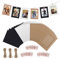 HONGXIN-SHOP Fotorahmen aus Papier Wanddeko DIY Kreative Bilderrahmen Foto hängende Anzeige Foto mit Mini Holzklammern und Hanfseil 30 Stück 3 Farben