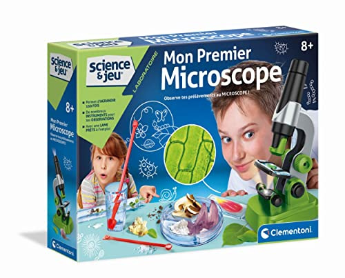 Science & Jeu Mon Premier Microscope Kit Observation Enfant Dès 8 Ans