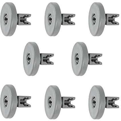8X Dishwasher Lower Basket Wheel Compatible with Zanussi 50269757006 | 50286965004 50286964007 50269971003 50269921008 - 40mm Universal Bottom Roller Runner & Clip Axle