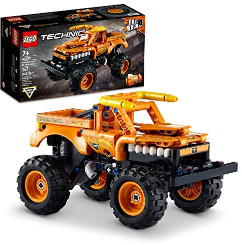 LEGO Technic Monster Jam El Toro Loco 42135 Model Building Kit; A 2-in-1 Pull-Back Toy for Kids Who Love Monster Trucks; Makes A Great Birthday Gift for Monster Truck Fans; for Ages 7+ (247 Pieces)