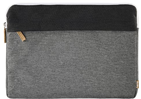 Hama Tasche für Tablet und Notebook bis 13.3 Zoll (Tablettasche, Laptoptasche für Notebook, Tablet, iPad, iPad Pro, MacBook, Surface bis 13,3 Zoll, Hülle, Case, Laptophülle, Sleeve) schwarz grau