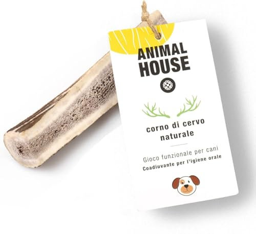 Animal House - Corna di Cervo Premium per Cani Sezionate - 100% Naturali e Resistenti - Migliora l'Igiene Orale - Adatte a Tutte le Taglie - Cruelty-Free (XS)