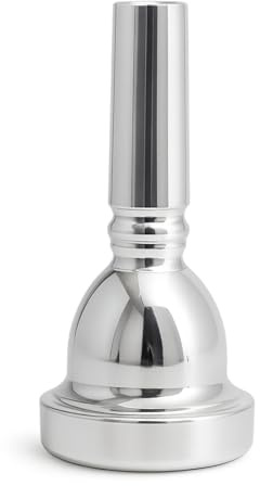 Trombone Mouthpiece Silver Plated Large Shank 12.7mm Tenor Trombone Mouthpiece for Professional Brass Instrument Accessory