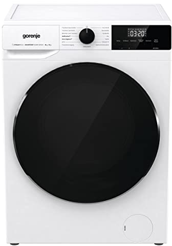 Gorenje WDAM 854 AP Waschtrockner mit Dampffunktion / 8 kg / 1400 U / 15 Programme/Aqua Stop/Inverter PowerDrive Motor/Kindersicherung/QuickDry/weiß